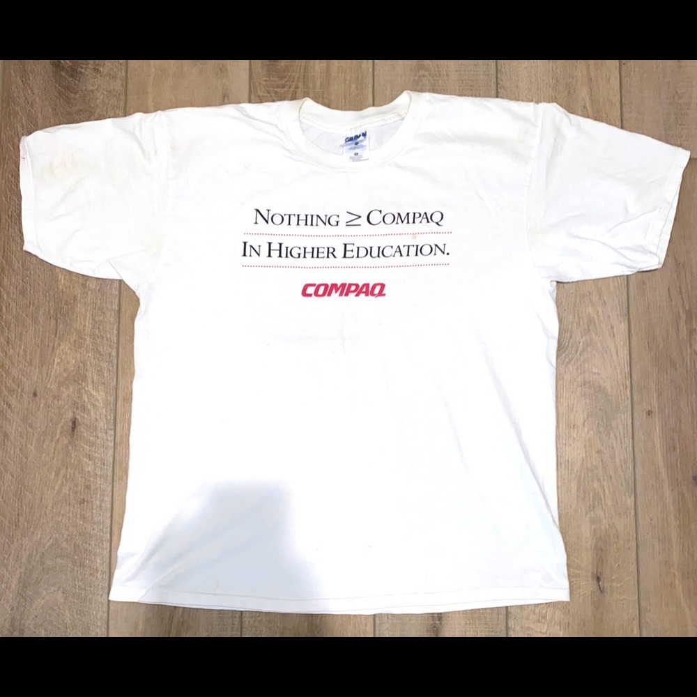 Vintage compaq t-shirt, rare, mens size XL